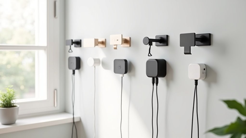 organized wall charger holders