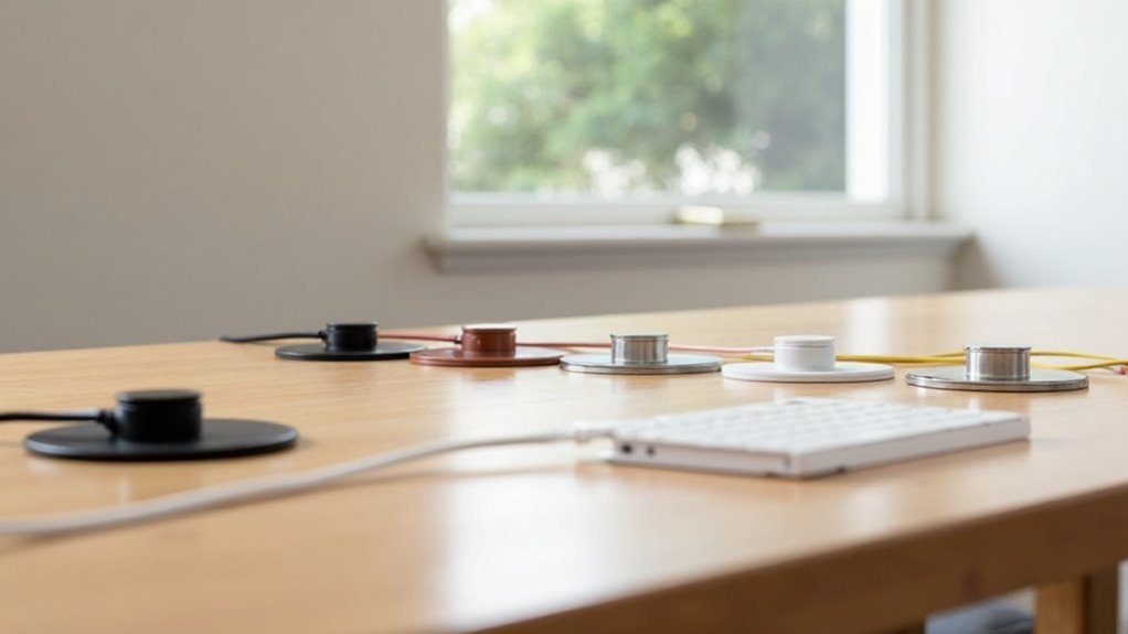 organized workspace cable management