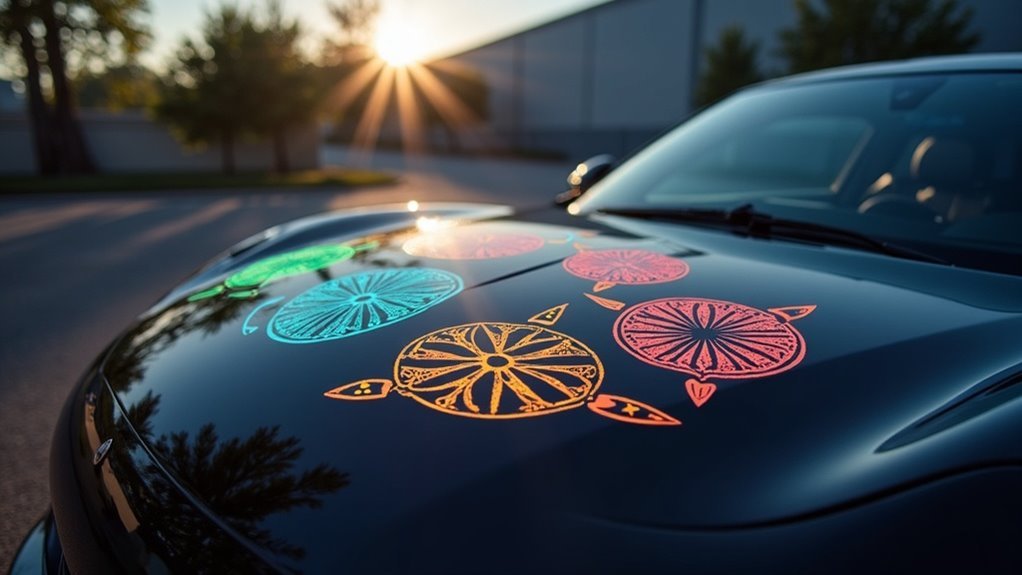 reflective vehicle safety decals