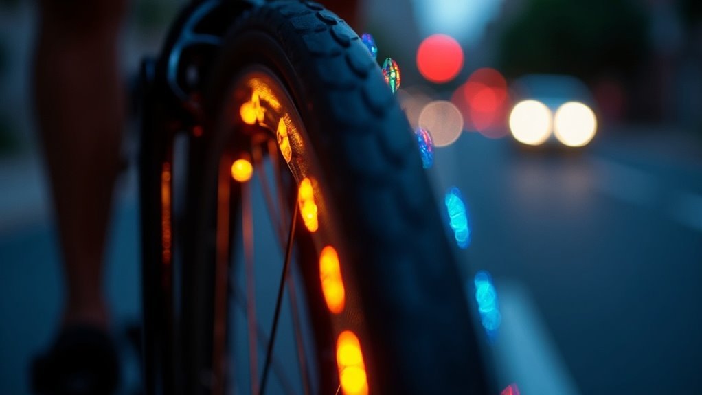 safety enhancing wheel reflectors