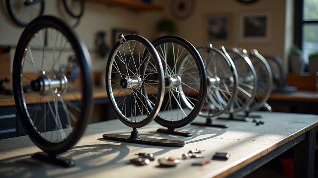 top wheel truing stands