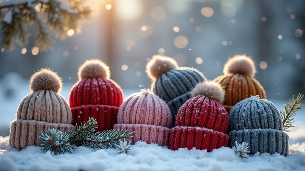 warm winter thermal caps